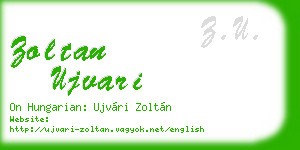 zoltan ujvari business card